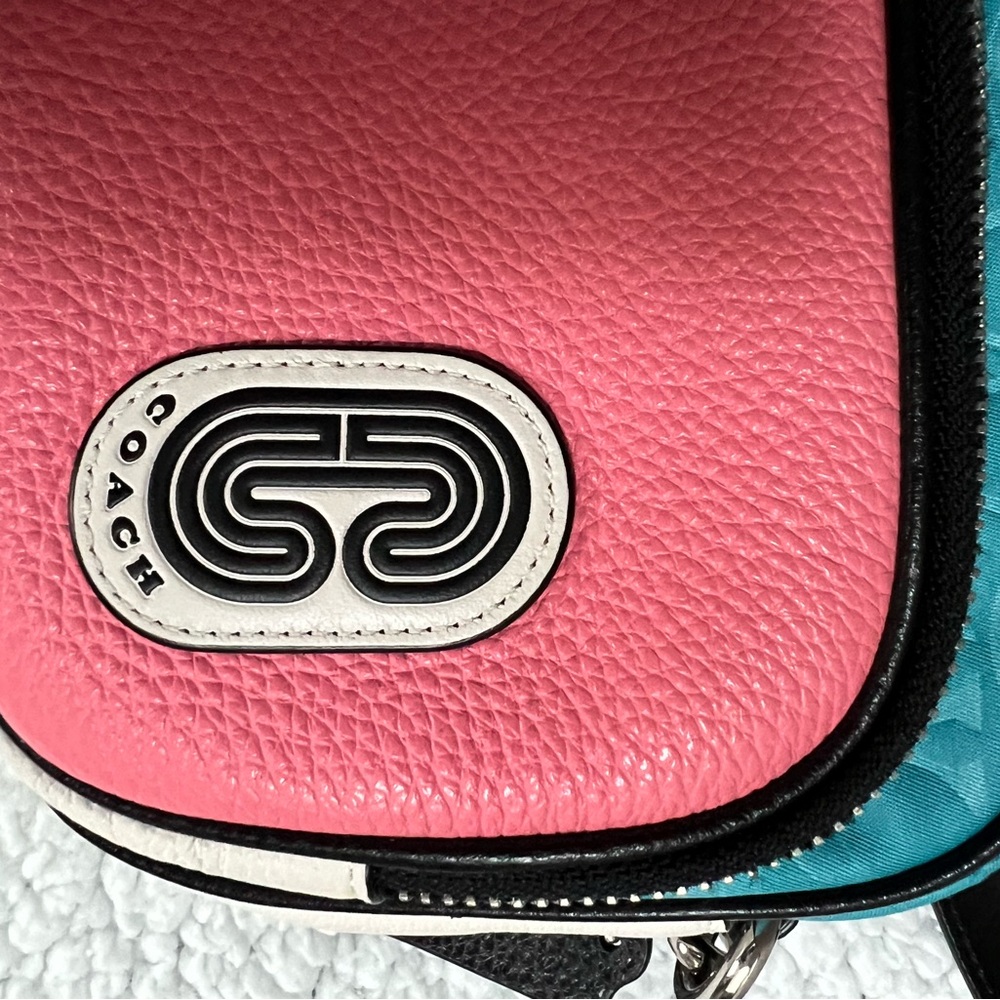 NEW 🚨💖COACH Jamie Camera Bag Aqua Pink Lemonade NEW WITH TAGS🔥🚨 (Reg.$298) - Picture 3 of 16